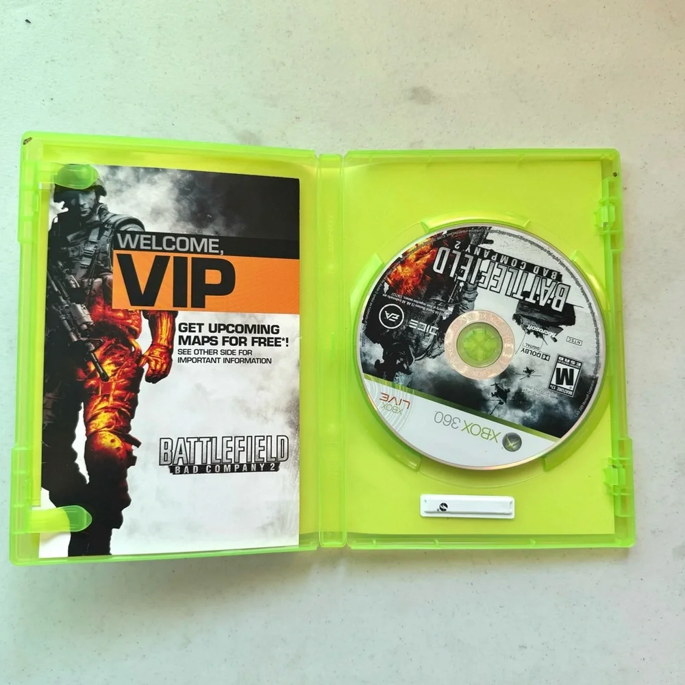 Microsoft Xbox 360 Battlefield Bad Company 2 Video Game NOT TESTED